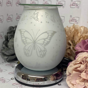 Butterfly Electric White Satin Burner