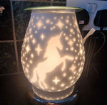 Load image into Gallery viewer, White Satin Unicorn Electric Burner
