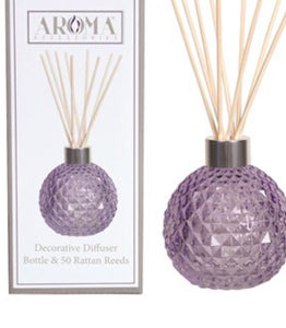Lilac Lustre Glass Reed Diffuser & 50 Reeds