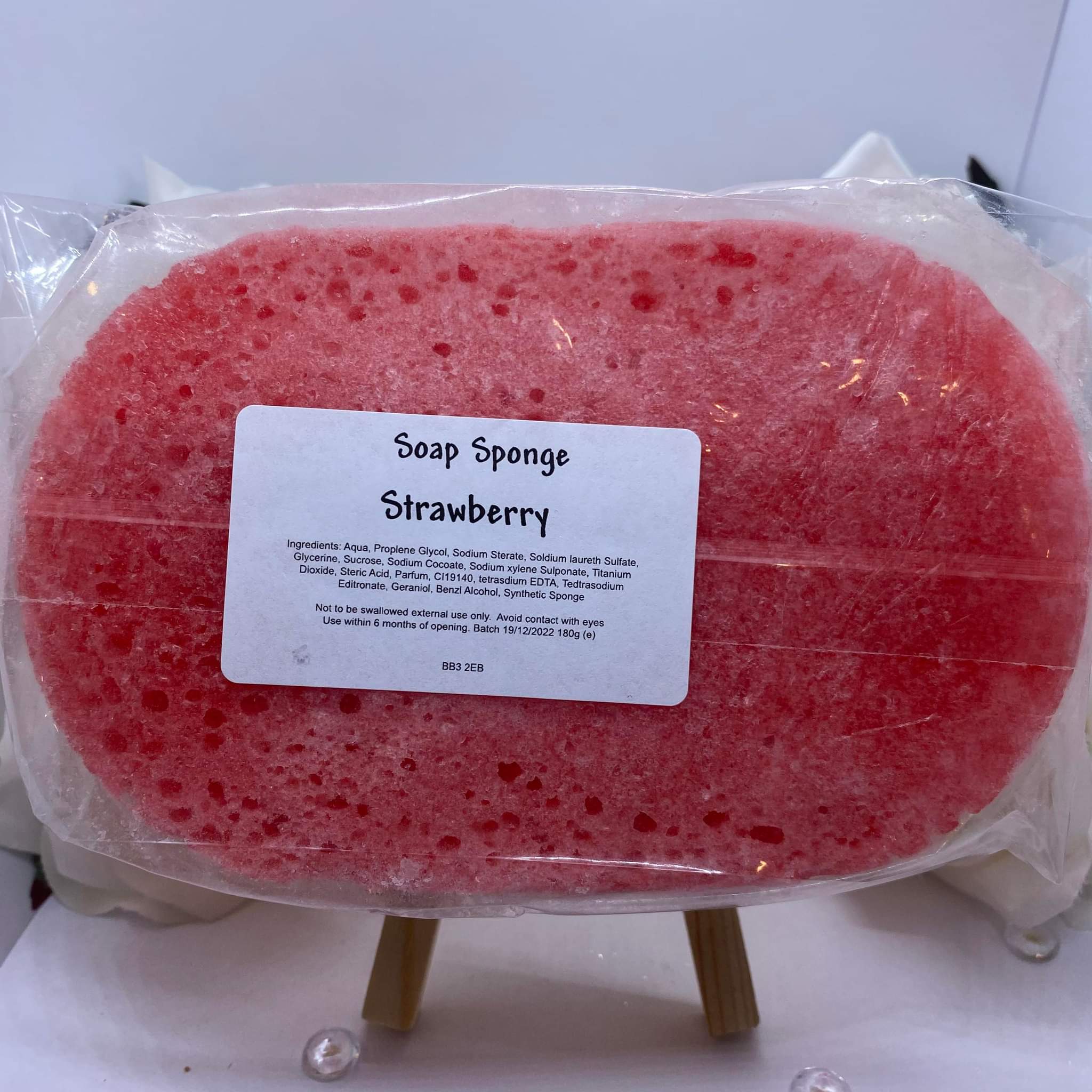 Strawberry Soap Sponge