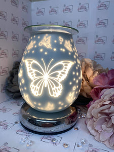 Butterfly Electric White Satin Burner